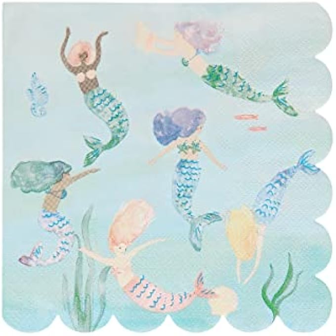 MERMAIDS SWIMMING NAPKINS - Image 1